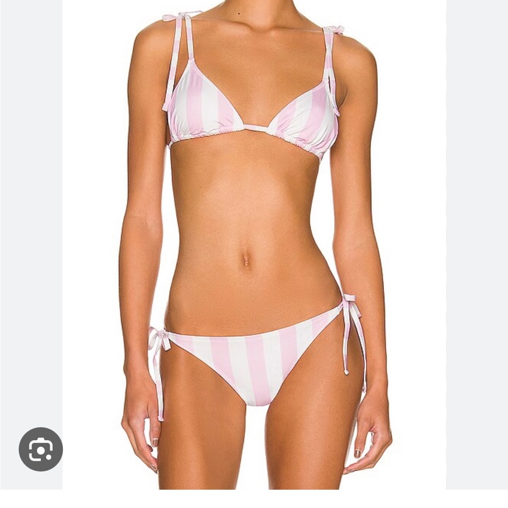 Solid & Striped- the Parker top (s) & bottom (m) in cotton candy- NWT and liner